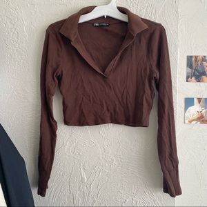 Zara Cropped Long Sleeve